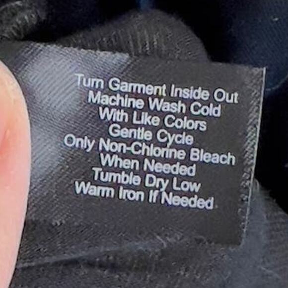 Lane Bryant sz. 14/16 women's tunic length top black, asymmetrical  #1928 - Picture 7 of 7